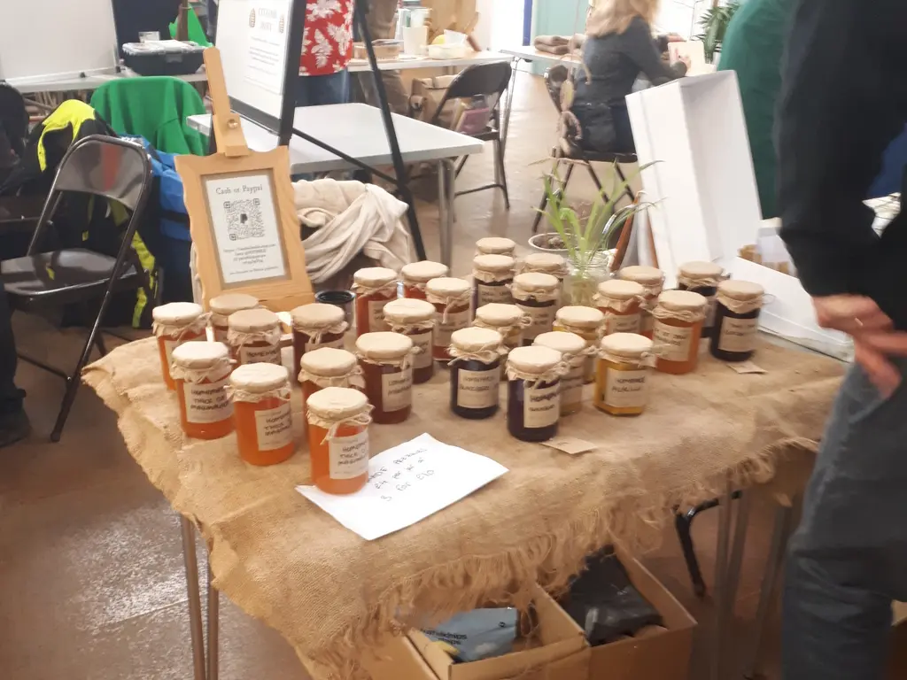 Selling at Northampton's Seedy Saturday