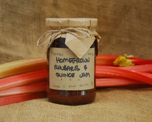 Homegrown Rhubarb & Quince Jam